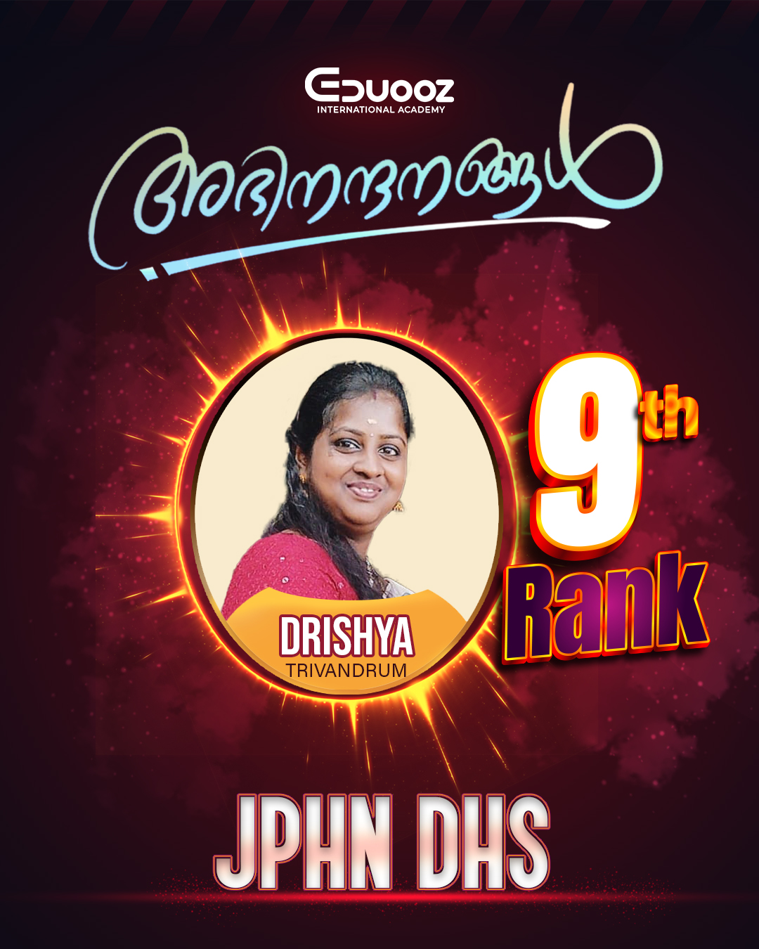 Rank holder portrait: 9 DRISHYA JPHN DHS.jpg